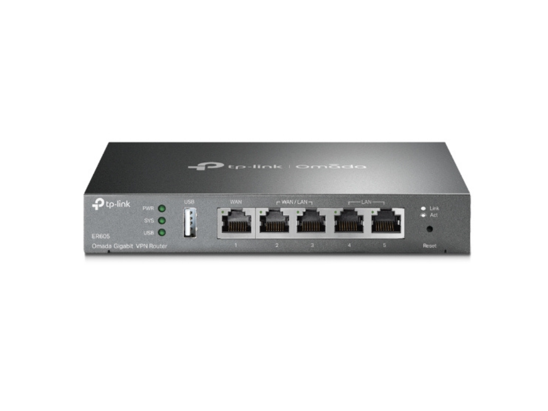 TP-Link Omada ER605 Gigabit VPN Router with Multi-WAN & 4G Backup TP-Link Omada ER605 Gigabit VPN Router with Multi-WAN & 4G Backup